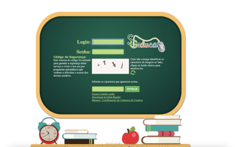 Login SigEscolaMT